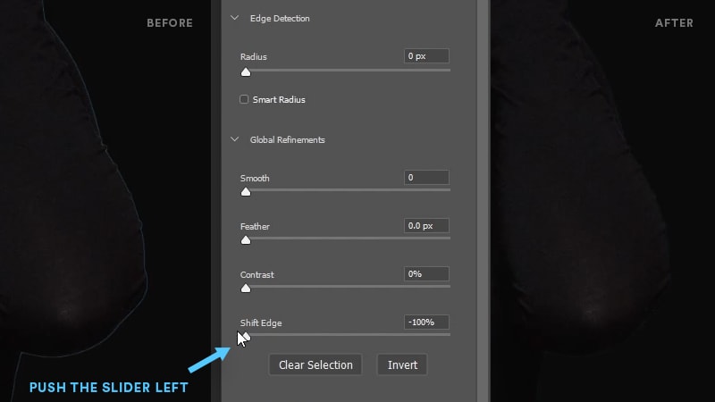 how to remove edge halo in Photoshop